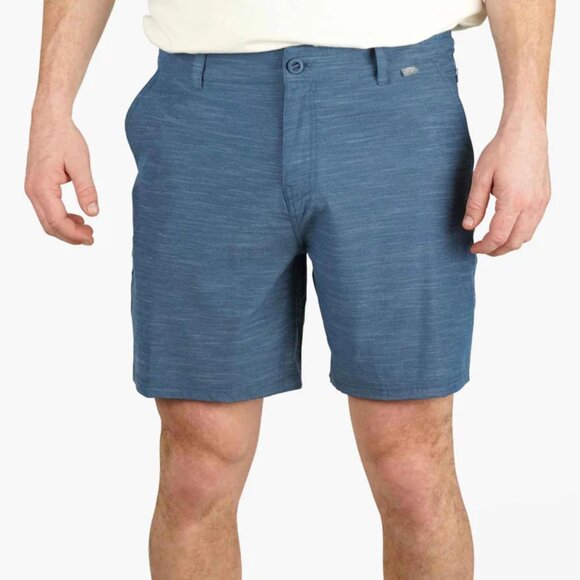 AFTCO 365 Hybrid Bearing Sea Blue Chino Stretch Fishing Shorts 7" Inseam Size 38 - Picture 1 of 13